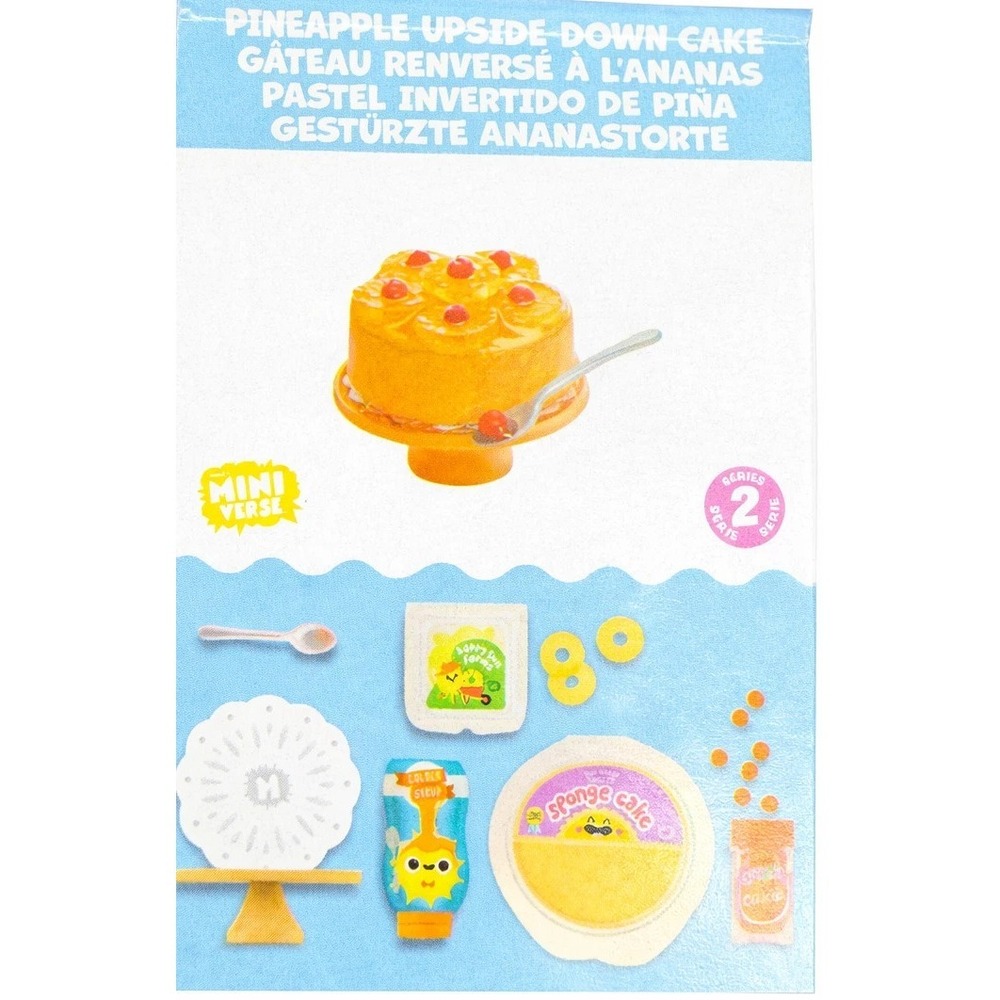 Miniverse Make It Mini Diner Series 2 ** PINEAPPLE UPSIDE DOWN CAKE ** New OPEN